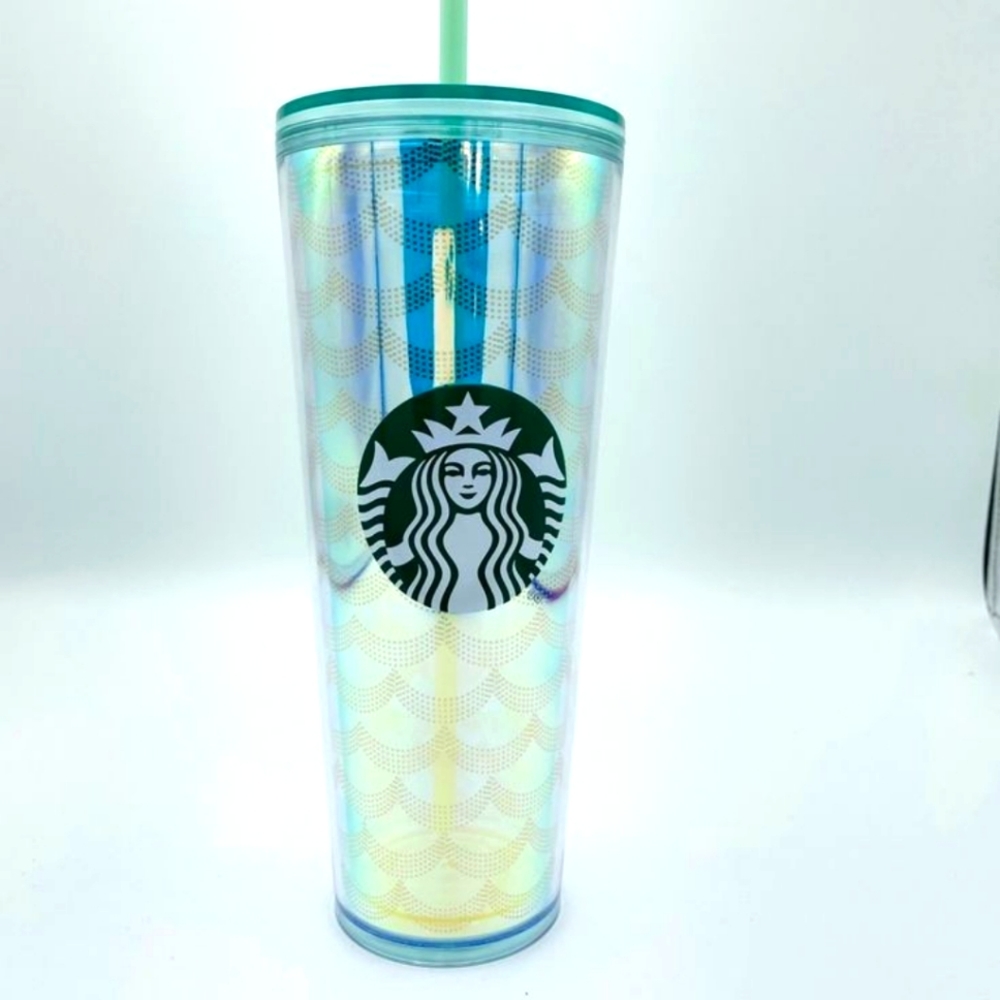 Mermaid Scales Starbucks Cup - Tumblr - Iridescent Rainbow
